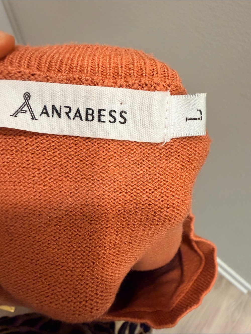 Anrabess Relaxed Wide-Leg Knit Set - Burnt Orange - Picture 8 of 8